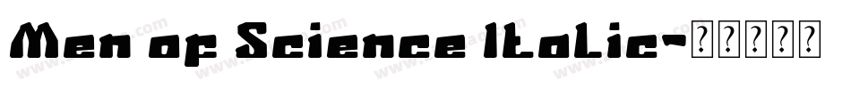 Men of Science Italic字体转换
